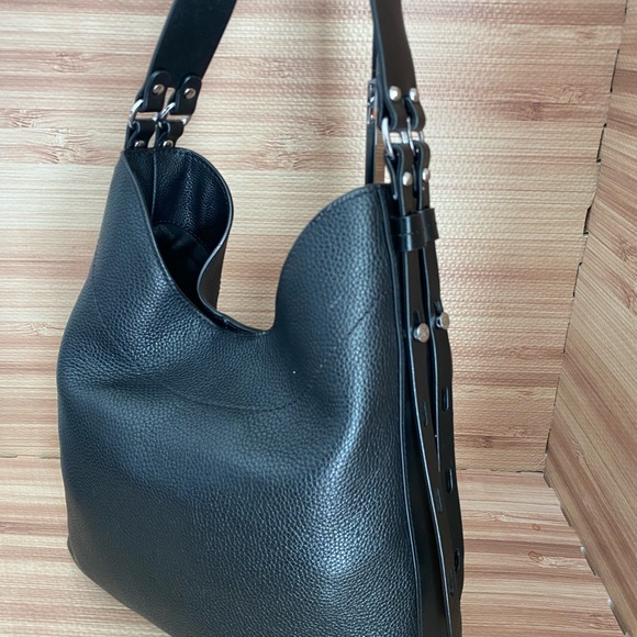 Michael Kors Black Pebbled Leather Large Bowery Shoulder Bag - Picture 10 of 14